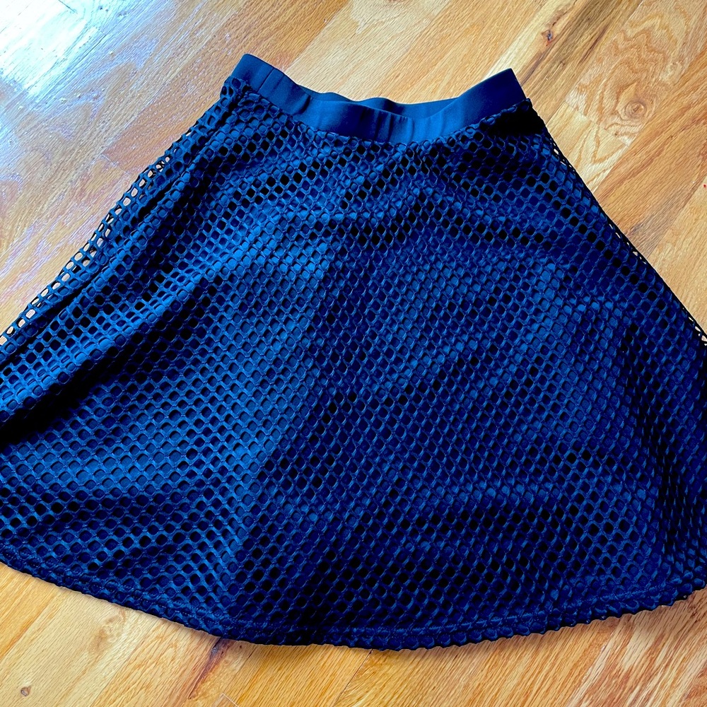 Black mesh skirt